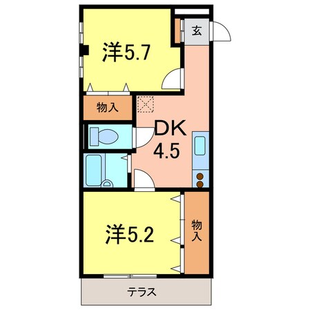 アールイーステージ刈谷の物件間取画像